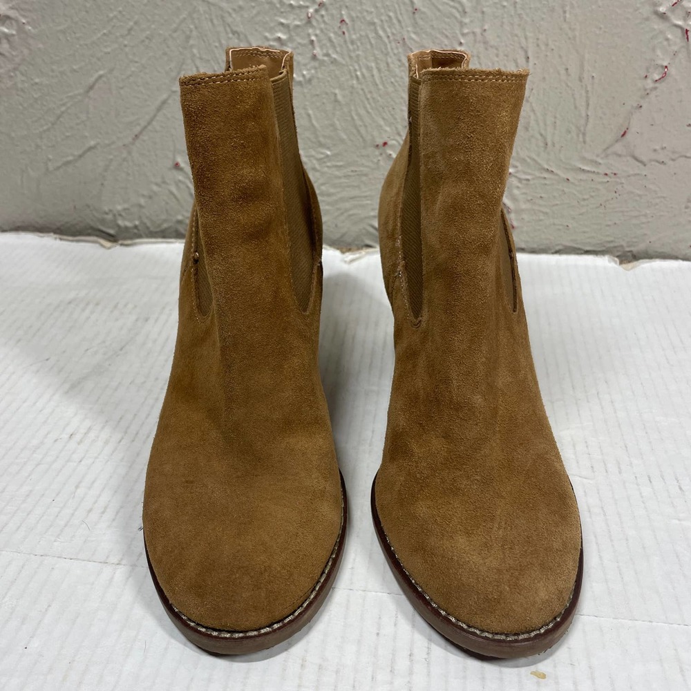 Lucky Brand Yamka Suede Ankle Boot trebark Women's Size 8.5 M - Picture 1 of 5